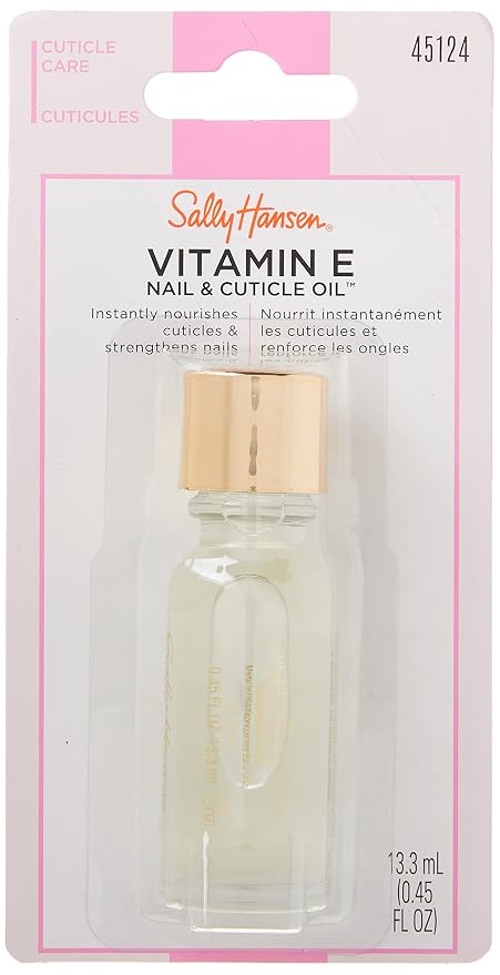 Sally Hansen Vitamin E Nail and Cuticle Oil | 0.45 Fl Oz | Pack of 2