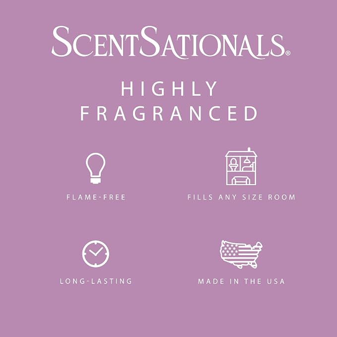 Scentsationals Berry Blossom Breeze Scented Wax Melts - Violet, White Lily, & Sweet Berries, 10oz (24 Cubes)