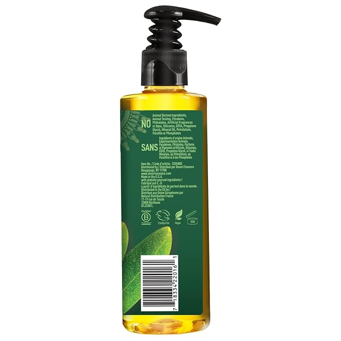 Desert Essence Thoroughly Clean Face Wash with Tea Tree Oil – Natural Facial Cleanser with Castile Soap & Coconut Oil – For Oily & Sensitive Skin – Vegan & Cruelty-Free (8.5 Fl Oz)