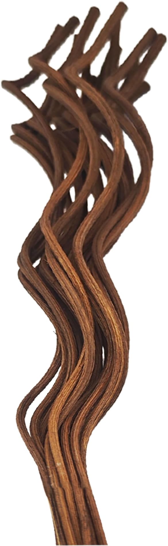 20PCS 11 inch Wavy Reed Diffuser Sticks, Rattan Fragrance Refill Sticks for Home and Office Aromatherapy (Dark Brown)