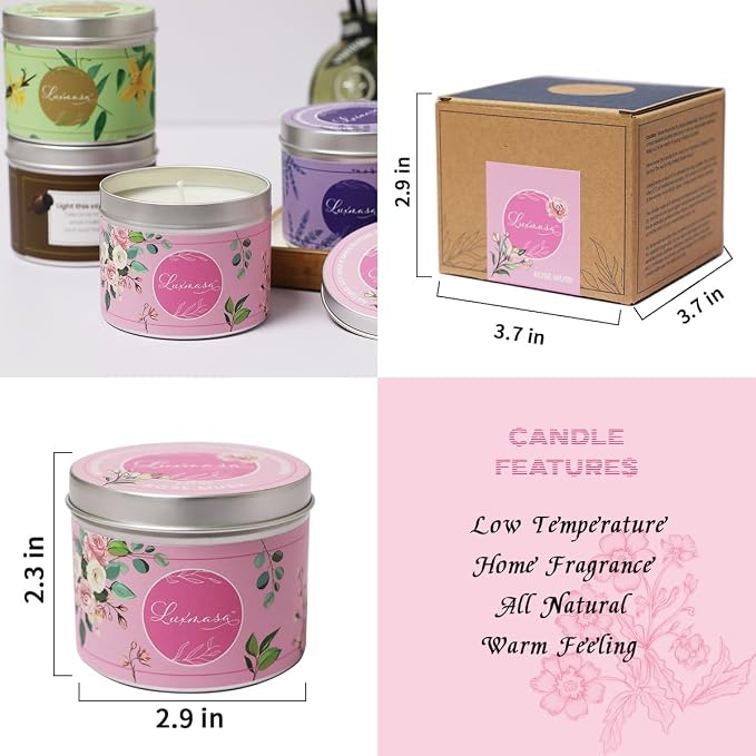 Massage Oil Candle, 6.35OZ, Home Aroma, Low Temp, Vegan, Gift Set for Family