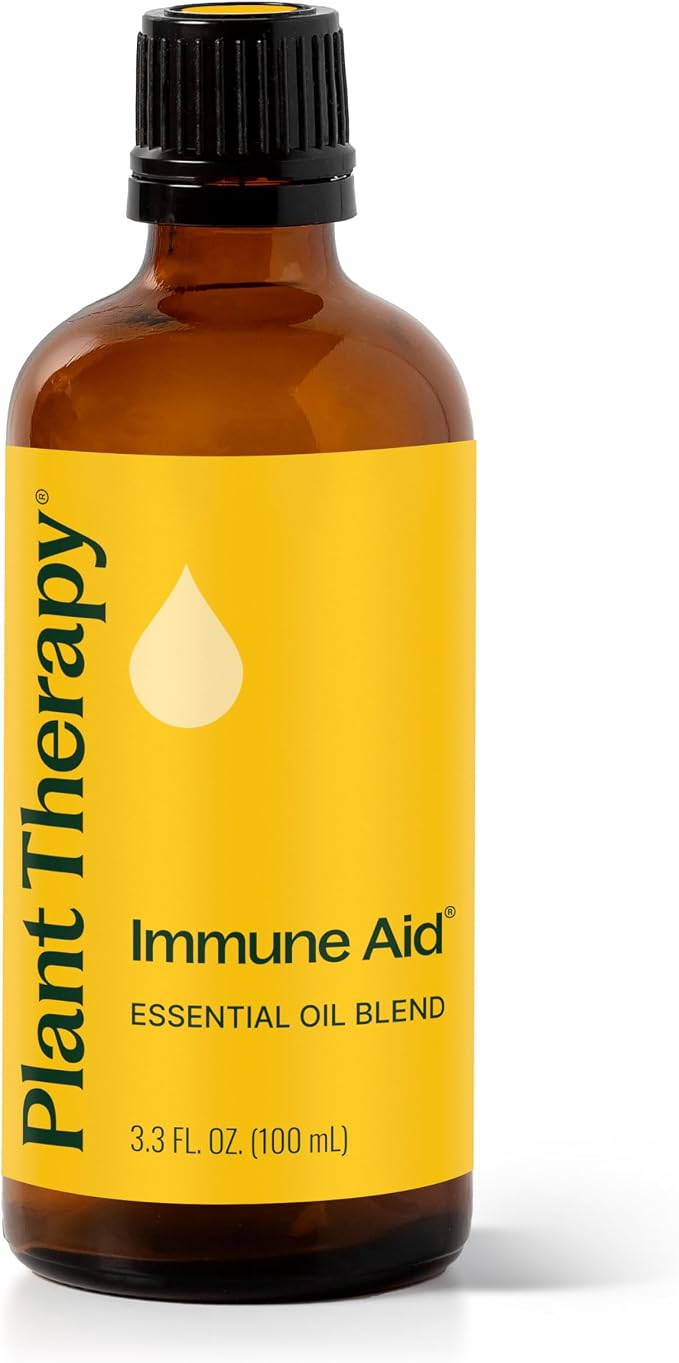 Plant Therapy Immune Aid Essential Oil Blend 100 mL (3.3 oz) 100% Pure, Undiluted, Natural Aromatherapy, Natural Immune Support, Fresh Scent