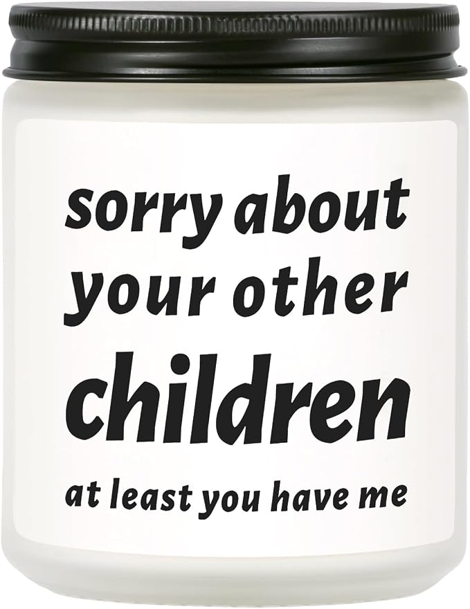 Mothers Day Gifts for Mom from Daughter Son, Funny Moms Birthday Gift Ideas - Lavender Scented Soy Wax Candle