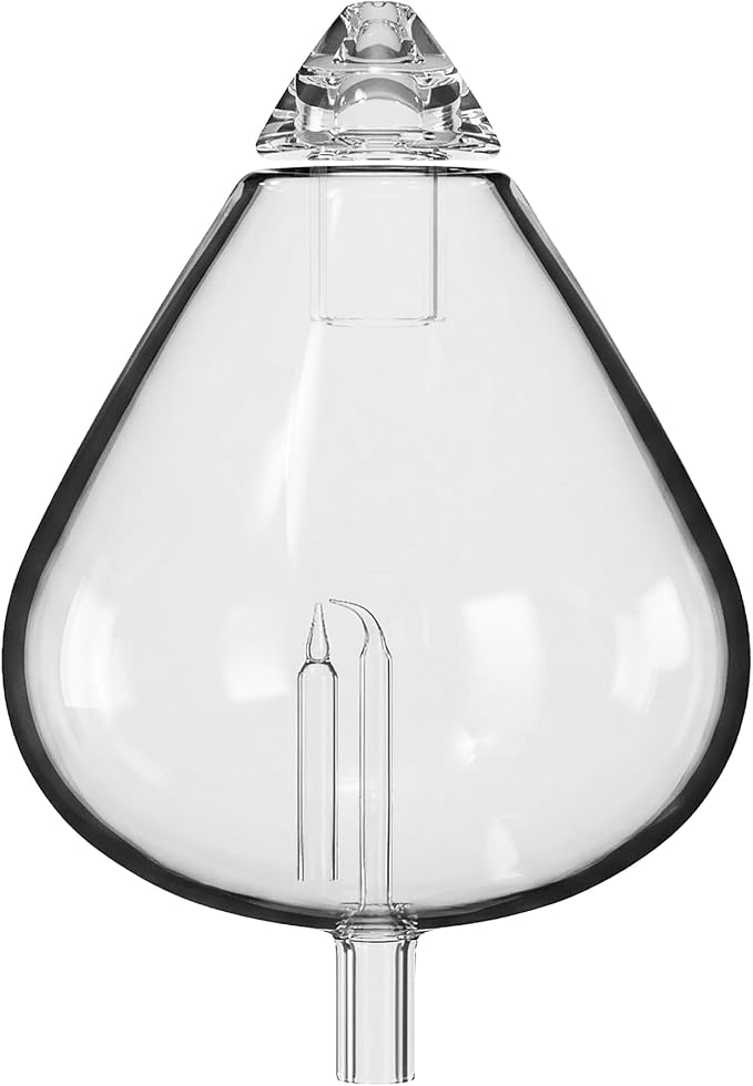 20ml Hand-Blown Glass Atomizing Chamber for Waterless Essential Oil Diffusers, Laboratory-Level Glass, Plastic-Free Nebulizing Vessel, DIY Replacement Accessory, [Waterdrop]