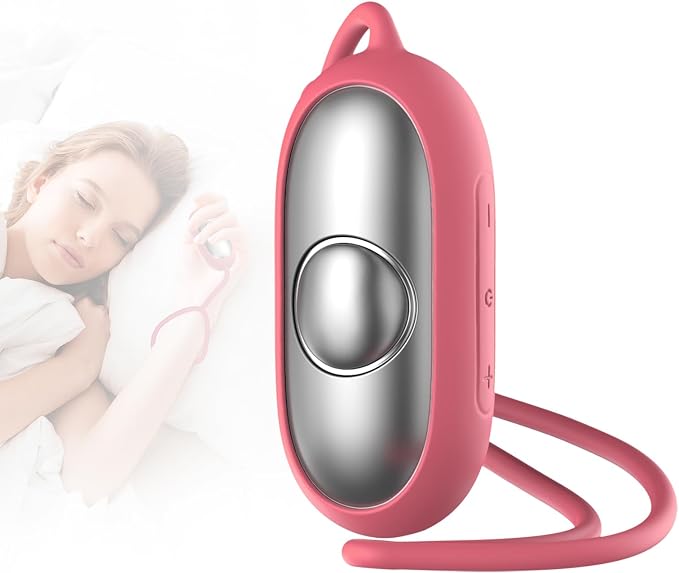 Handheld Relaxation Device – Dual-Mode Gentle Pulse Wellness Tool for Adults & Kids, Portable Sleep Device, Supports Calm Focus & Better Rest, USB-C Rechargeable (Pink)