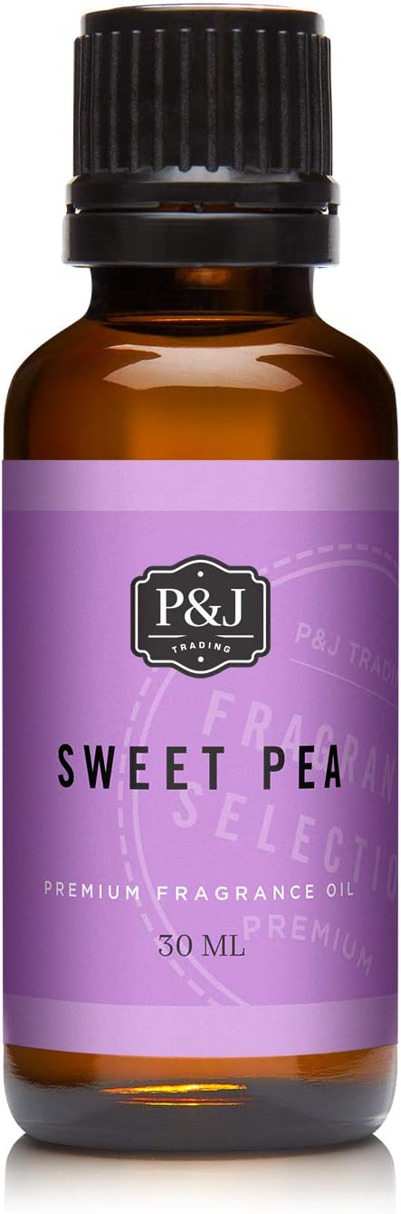P&J Trading Fragrance Oil | Sweet Pea Oil 30ml - Candle Scents for Candle Making, Freshie Scents, Soap Making Supplies, Diffuser Oil Scents