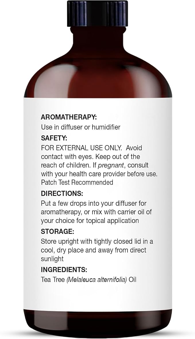 Majestic Pure Tea Tree Essential Oil with Glass Dropper - 4 Fl Oz Pack of 2-100% Pure and Natural Tea Tree Oil - Premium Grade Essential Oils for Diffuser, Aromatherapy, Soap and Candle Making