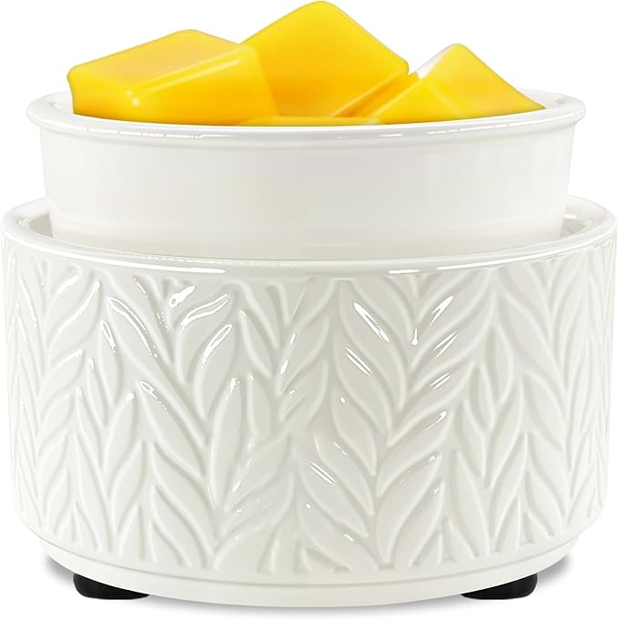 EQUSUPRO Wax Melt Warmer for Scented Wax Melts- Electric 4 in-1 Ceramic Candle Wax Warmer Burner Fragrance Wax Melter for Home Office Bedroom Living Room Decor & Gifts for Women