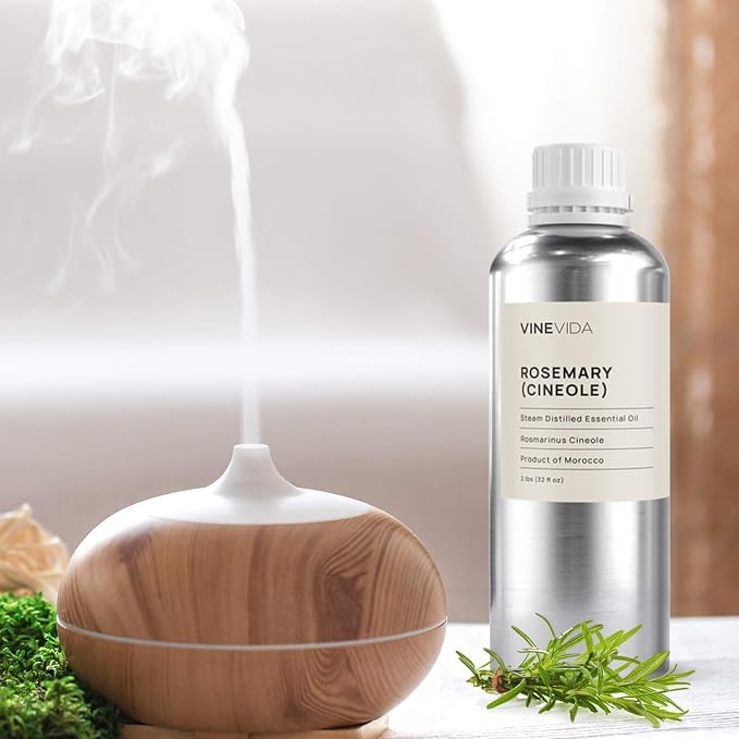 VINEVIDA Rosemary Essential Oil - 32 oz - Undiluted - DIY Candle Scents - Bulk for Soap Making