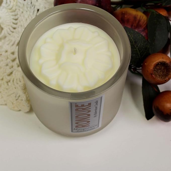 Habersham Rondure Candle – Mangosteen Ambrosia Scented Candle, Up to 55 Hours Burn Time, Authentic and Long Lasting Fragrance, Soy Blend Wax, 9.5 oz Glass Jar Candle