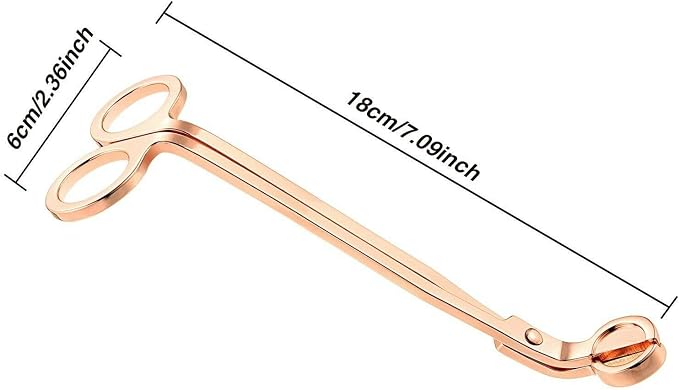 Sinen Candle Wick Trimmer,Wick Clipper Cutter Scissor -Rose Gold