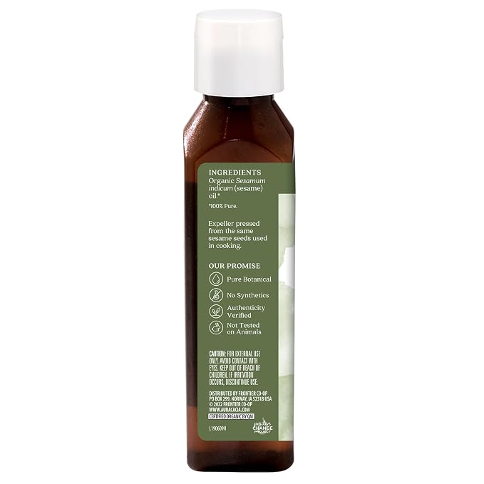 Aura Cacia Organic Skin Care Oil, Protecting Sesame, 4 Fluid Ounce