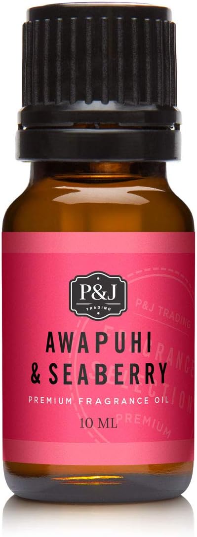 P&J Trading Fragrance Oil for Diffusers for Home - Awapuhi & Seaberry 10ml Fragrance Scents for Candle Making - Soap Making Supplies & Car Diffuser Scents