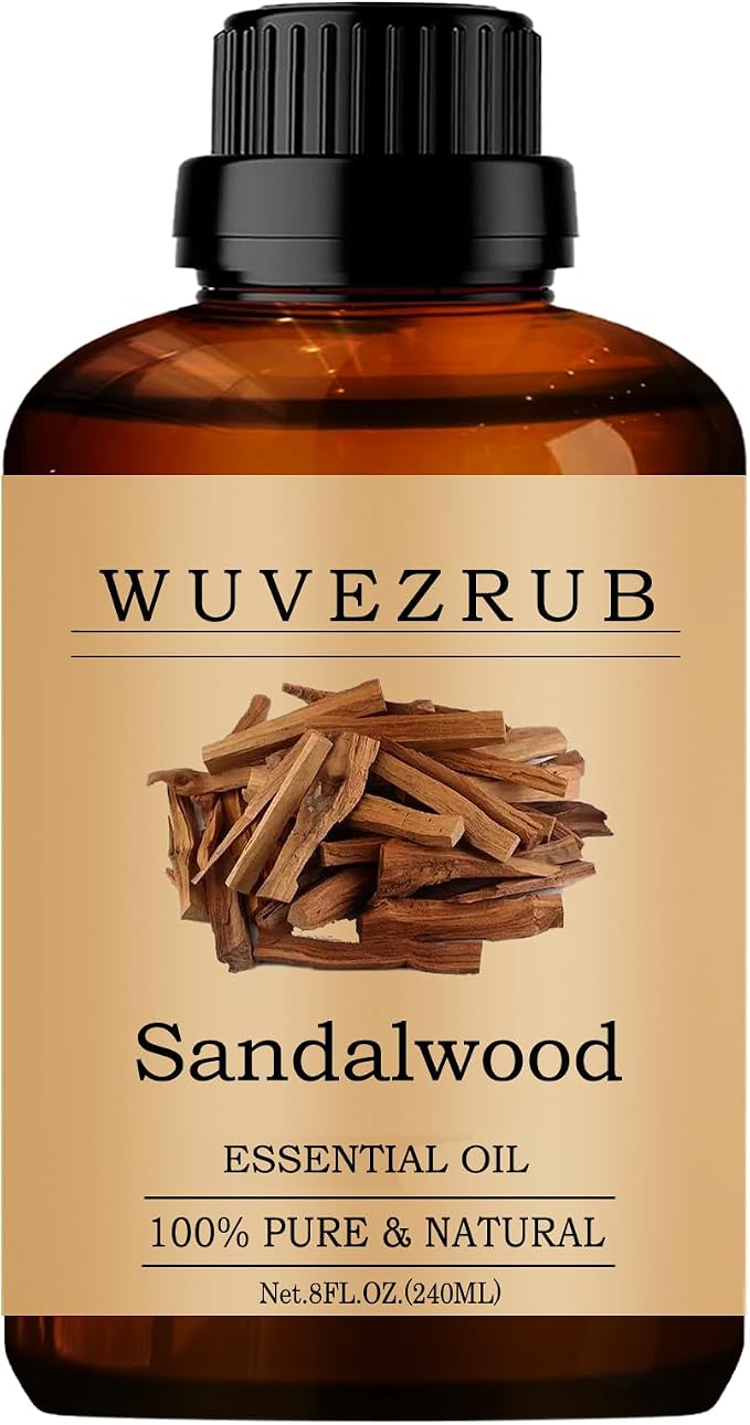 Sandalwood Essential Oils 240ML, Pure Sandalwood Essential Oil for Aromatherapy Diffuser - 8 Fl Oz
