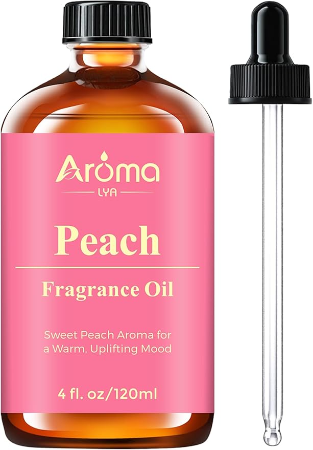 Peach Fragrance Oil - Sweet Peach Scent for Diffusers & Home Fragrance. Juicy, Warm, and Uplifting with a Soft, Comforting Feel