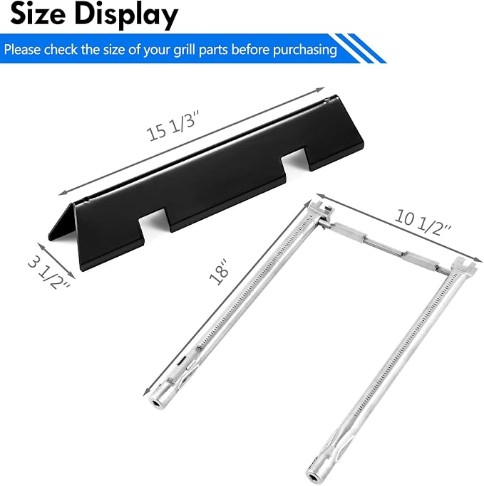 Spirit ii E210 Replacement Parts for Weber Spirit Grill Parts Flavorizer Bars Burner Spirit 210 E-210 S-210 Spirit II E210 Gas Grill Parts Spirit E-215 E-220 S-220 Spirit 2 Grill Parts