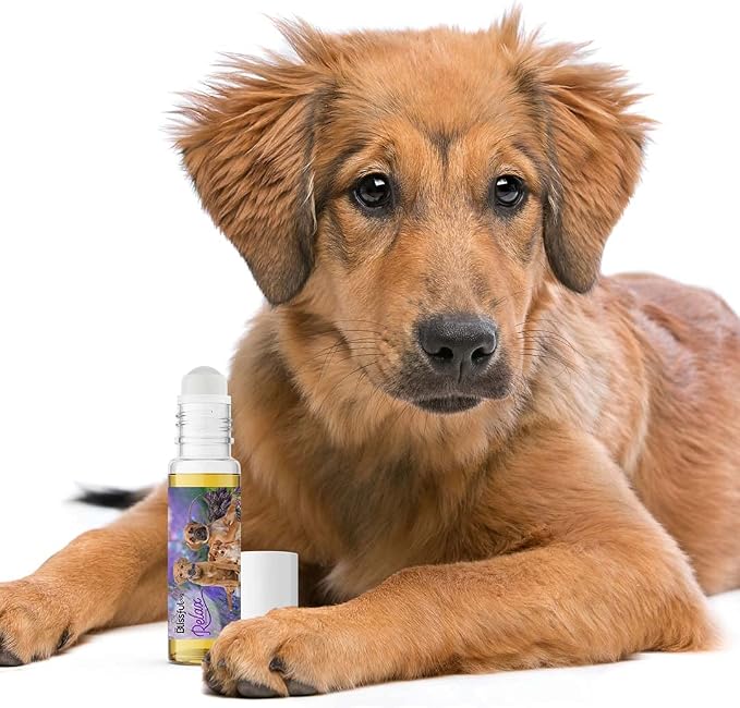 The Blissful Dog Three Cute Puppies Relax Roll-ON Aromatherapy for Dogs - Anxiety Relief for Dogs, 0.45-Ounce Roll-On