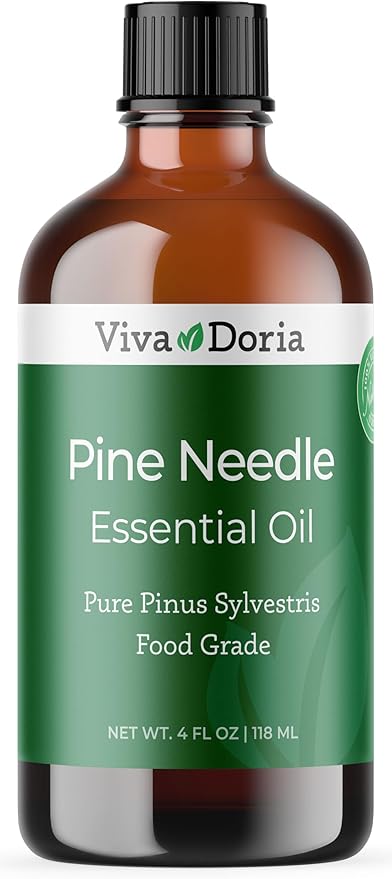 Viva Doria Pine Needle Essential Oil, 100% Pure, Natural, Pine Essential Oil, Undiluted, for Aromatherapy | Food Grade, 118 mL (4 Fluid Ounce)