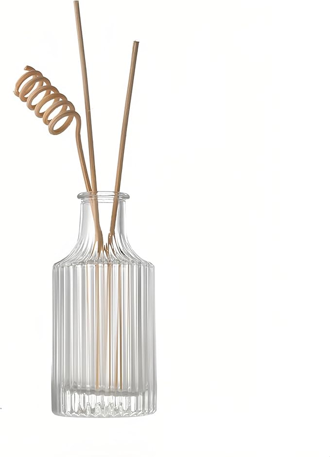 100ml /3.4 oz Empty Clear Glass Diffuser Bottles Refillable Aromatherapy Diffuser Jars Fragrance Essential Oils Accessories Use for DIY Replacement Diffuser Sticks Sets Crafts Decor