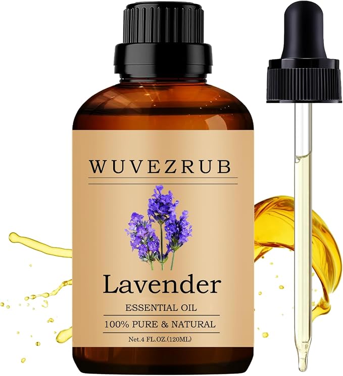 Lavender Essential Oils 120ML, 100% Pure and Natural Essential Oil for Aromatherapy Diffuser - 4 Fl Oz/Lavender
