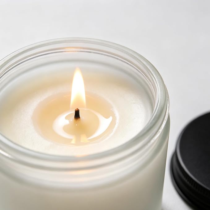 Thank You Scented Candle, Thank You Gifts, Appreciation Gifts for Moms, Dads, Friends, Sisters, Coworkers, Nurses, Principal, Teacher, Boss, Coworkers, Lavender & Eucalyptus, 100% Soy Wax, 7OZ