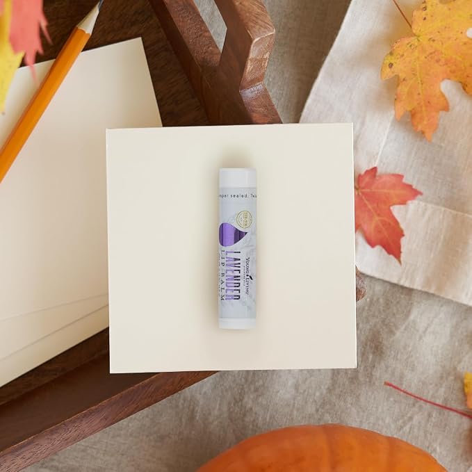 Young Living Lavender Lip Balm - 0.15 oz - Essential Oils, Soothes Dry Lips, Hydrates & Softens, Natural Lip Care Hydrating Lip Treatment, Moisturizing Lip Balm