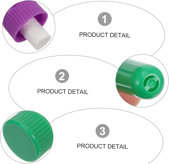 NOLITOY 30pcs Reusable Aromatherapy Tubes Essential Oil Filters for Intake Breathing