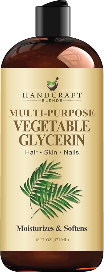 Handcraft Blends Vegetable Glycerin/Glycerine - for DIY Blends 16 Fl Oz - 100% Pure and Natural - Premium Grade Oil for Skin and Hair - Hair and Body - Massage