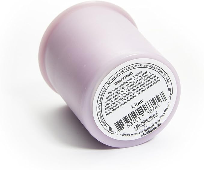 Pure Lilac Soy Votive Candles - Scented with Natural Fragrance Oils - 6 Purple Natural Votive Candle Refills - Flower & Floral Collection