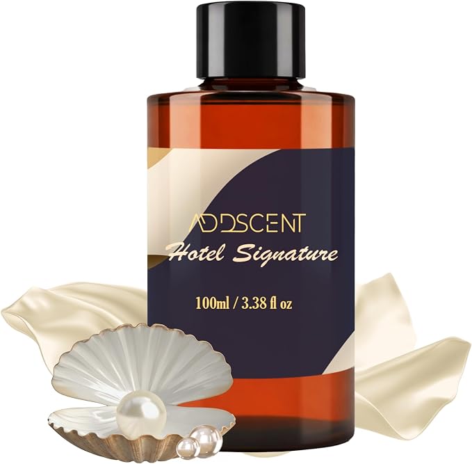 Hotel Signature Fragrance Oil 100ml for Diffuser, Premium Floral and Fruity Aroma for Bedroom Living Office Spa, Smooth, Welcoming Scent with Layered Notes for Calm and Refined Ambience