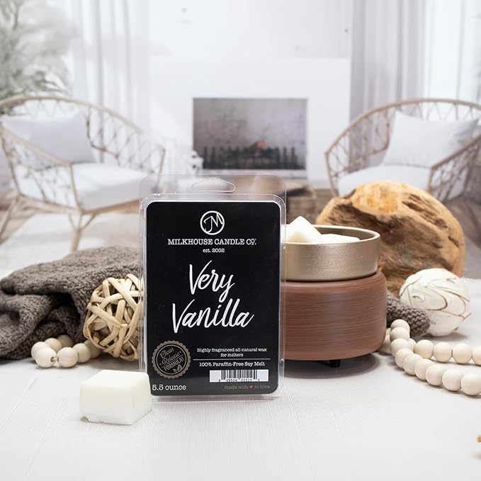 Milkhouse Candle Company Very Vanilla Soy Wax Melts - Buttery | Vanilla | Cream Scented - 5.5 oz, Hand-Poured, Premium Fragrance Oil, Made in the USA