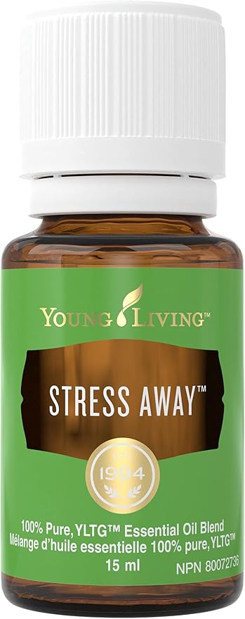 Young Living Stress Away Essential Oil Blend | 15 ml | Sweet Lime & Vanilla Aromatherapy Oil for Diffusers, Massage & DIY Blends | Relaxing Fragrance for Home, Office & Everyday Aromatic Use