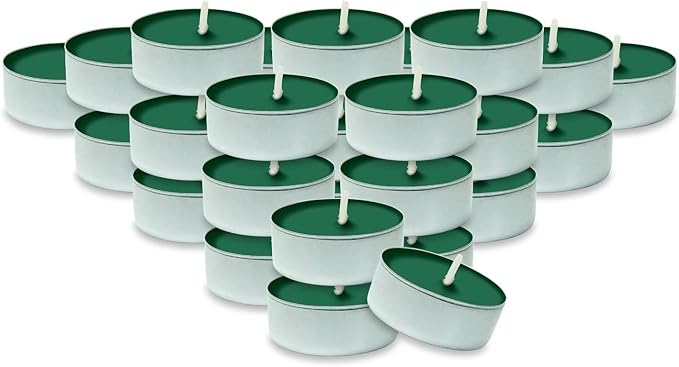 DecorRack 30 Tealight Candles, Pine Scented, Pleasant Fragrance Candle, Aromatherapy, Scented Home Decor, Votive Long Lasting Candles (Pack of 30)