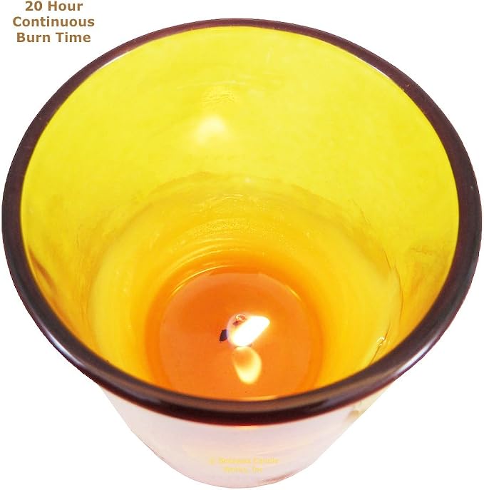 Beeswax Candle Works, Large 19-Hour Votives (Pack of 4) 100% USA Beeswax