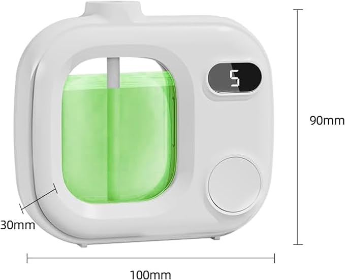 Waterless Essential Oil Diffuser - Smart Essential Oil Diffuser for Large Rooms Bathrooms Hotels and Offices Cordless 360° Aroma Diffuser with 5 Mist Levels Perfect for Home and Car