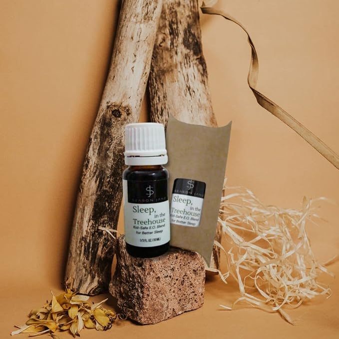 Season Jane-Sleep in the Treehouse 10ml (1/3 oz). Kid Safe Essential Oil Blend for Better Sleep. Herbal Fresh & Earthy Scent. Made in USA.