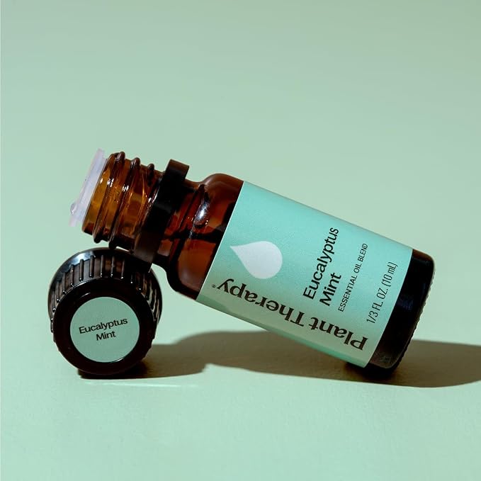 Plant Therapy Eucalyptus Mint Essential Oil Blend 10 mL (1/3 oz) 100% Pure, Undiluted, Invigorating, Breathe Easier Aromatherapy Blend for Diffusers, Home, Shower Aromatherapy