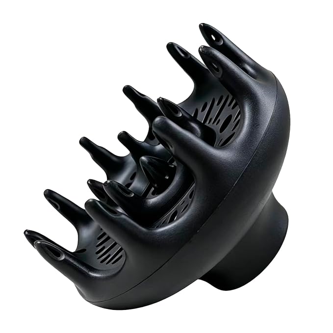 Black Orchid Hair Diffuser, Hair Dryer for BlowDryers with 1.7-1.8 inch Diameter Nozzle, suitable for Curlyand Wavy Hair-Softness and Control Blow-out hair is softerfluffier