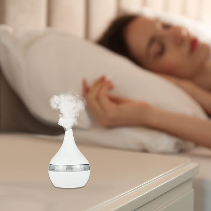 Portable Humidifier USB Humidifier 300ml Air Humidifier Quiet Cool Mist Humidifiers Desktop Portable Essential Oil Diffuser for Bedroom, Home, Office, Plants, Travel Style 2