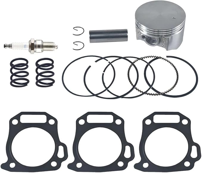 RIVERTON CANDLE & BATH for 70mm Flat Top Piston.550 Rings Gasket Kit for Predator 212cc GX200 Mini Bike