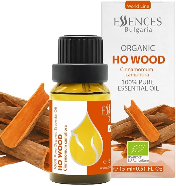 Essences Bulgaria Ho Wood Essential Oil 15ml (0.51 Fl Oz) | Cinnamomum camphora | 100% Pure, Natural, Undiluted | Aromatherapy, Cosmetics | Vegan, Non-GMO, Cruelty-Free