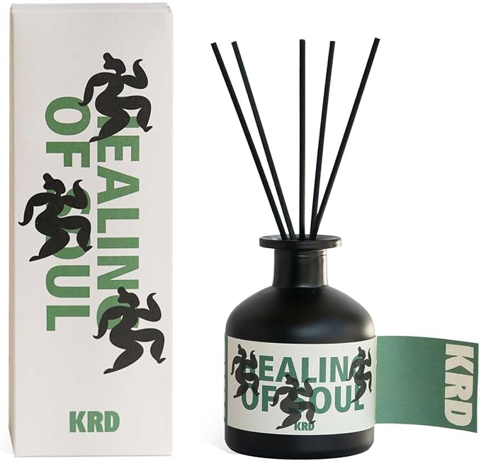 KRD Large Aromatherapy Diffuser Amber Moss, 8.45 fl oz Premium Scented Oil, Relaxing Living Room Air Freshener Value Size