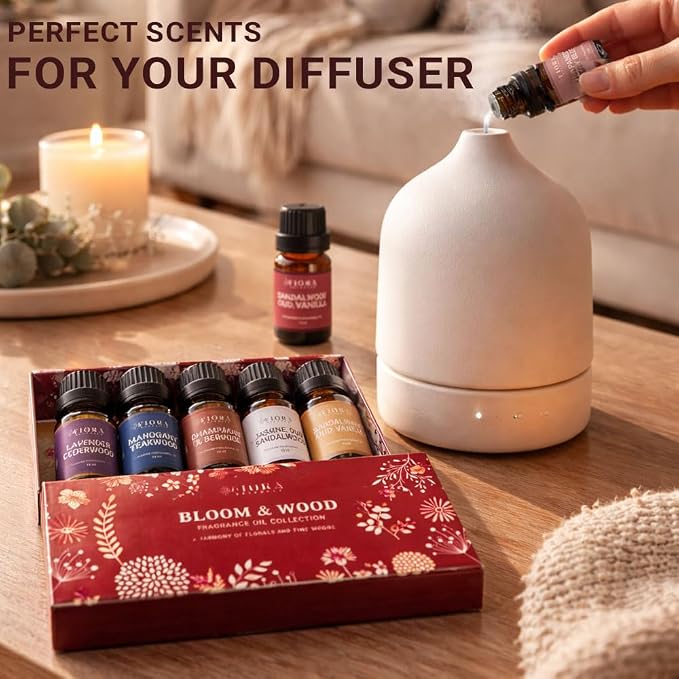 Premium Fragrance Oil Set – Highly Concentrated Scented Oils for Candle Making, Soap, Wax Melts & Home Fragrance, Long Lasting Aroma Oils Gift Set for Diffusers & DIY, Aromatherapy Selfcare Gift