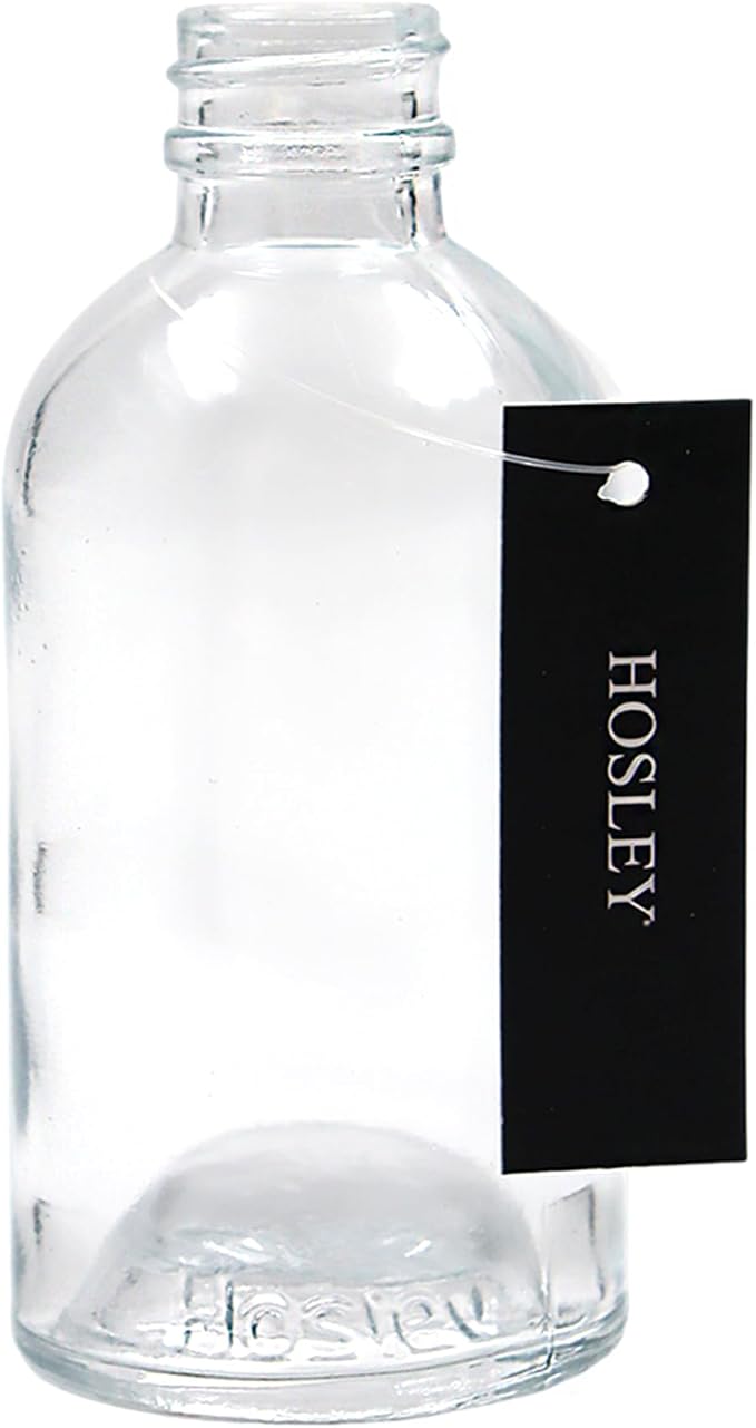 Hosley Reed Diffuser Bottles Set of 4 (85 ml) – Refillable Glass Empty Bottles for Essential Oils, Home Fragrance, Aromatherapy & Décor