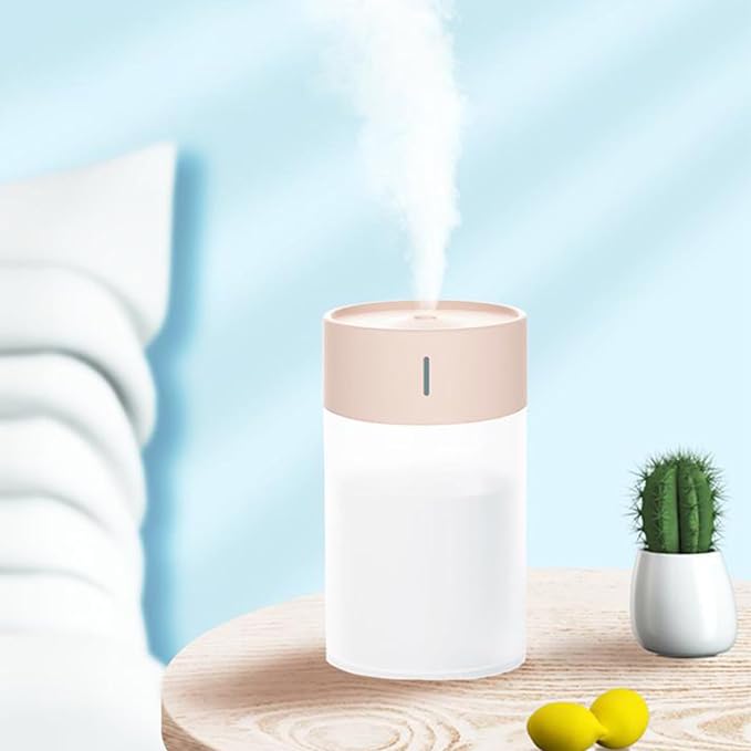 Pssopp Aromatherapy Humidifier, Desktop USB Cool Mist Air Humidifier Essential Oil Diffuser for Bedroom Large Room Office