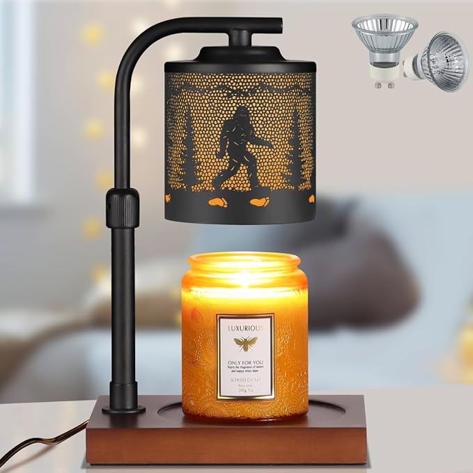 mocosa Candle Warmer Lamp with Adjustable Height Dimmable for New Home Decor Electric Candle Warmer for Jar Candles Birthday Gifts for Women Mom(Bigfoot)