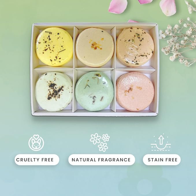 Shower Steamers Gift Set – 6 Aromatherapy Shower Bombs with Essential Oils – Natural Spa Fizzies for Women & Men – Self-Care Kit for Relaxation, Stress Relief & Home Spa – Bliss Collection