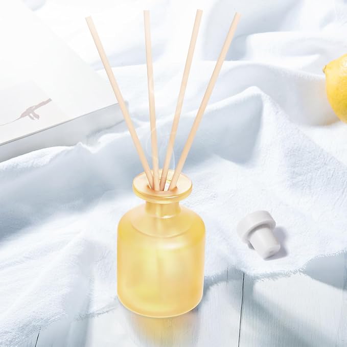 Reed Diffuser - BlackBerry Pineapple & Jasmine Green Tea 3.38oz (100ml) 2 Packs Essential Oil Reed Diffuser Set with 16 Sticks, Long Lasting Fragrance for Home, Bathroom, Bedroom, Room, Decor