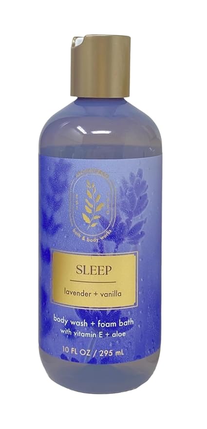 Bath & Body Works Aromatherapy Sleep Lavender + Vanilla Essential Oil Pillow + Perfume Mist, Ultimate Hydration Body Cream, Body Wash & Foam Bath with a Lavender Dream Bar Soap