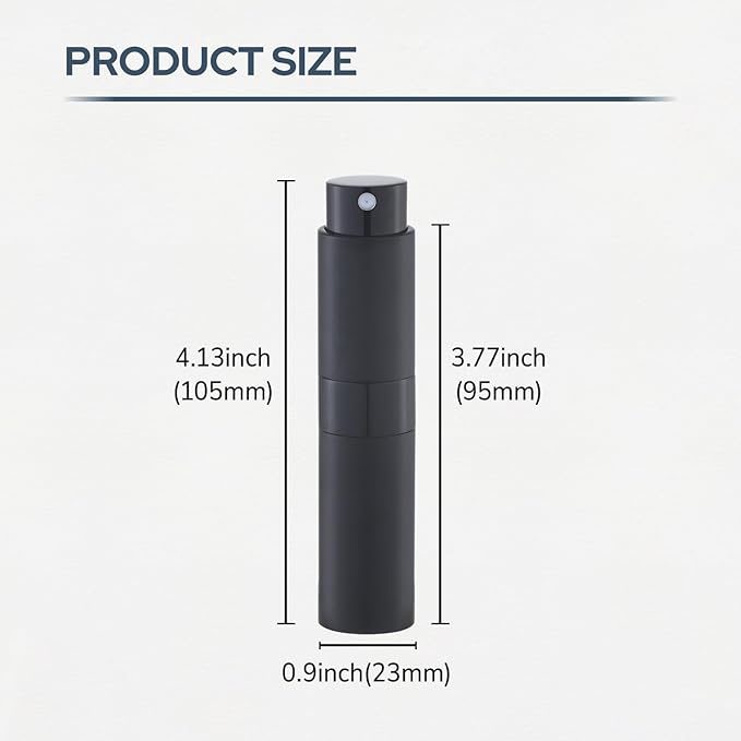Fusupak Perfume Atomizer Travel Bottle Refillable: Cologne Sprayer Portable for Men - Mini Spray Empty for Refill - 8ml Small Size Yellow